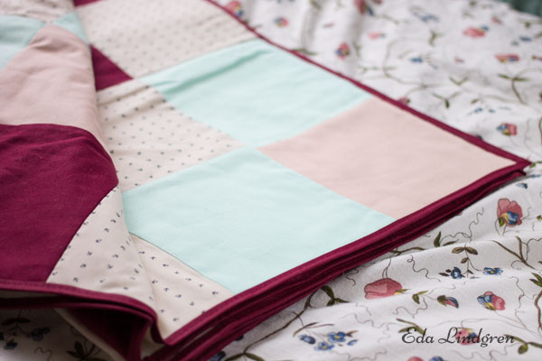 DIY Patchworkdecke naehen 6